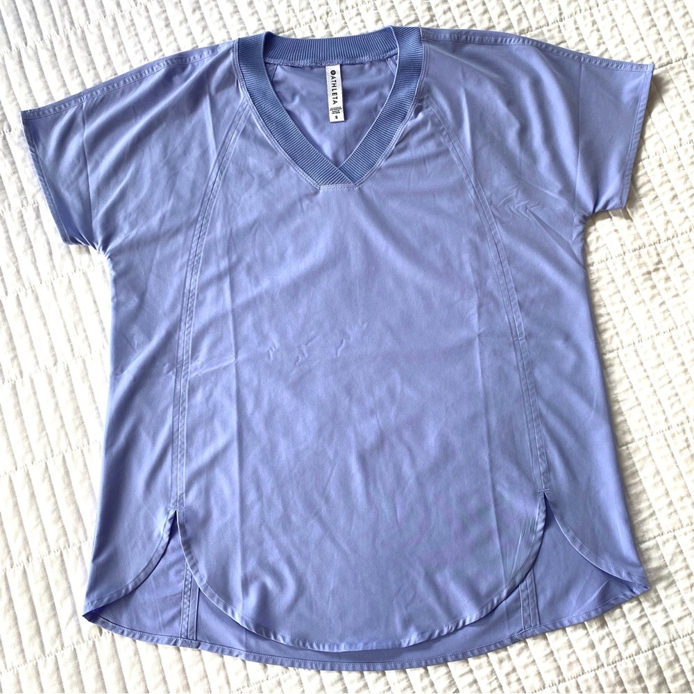 Athleta V-Neck Lavender Top